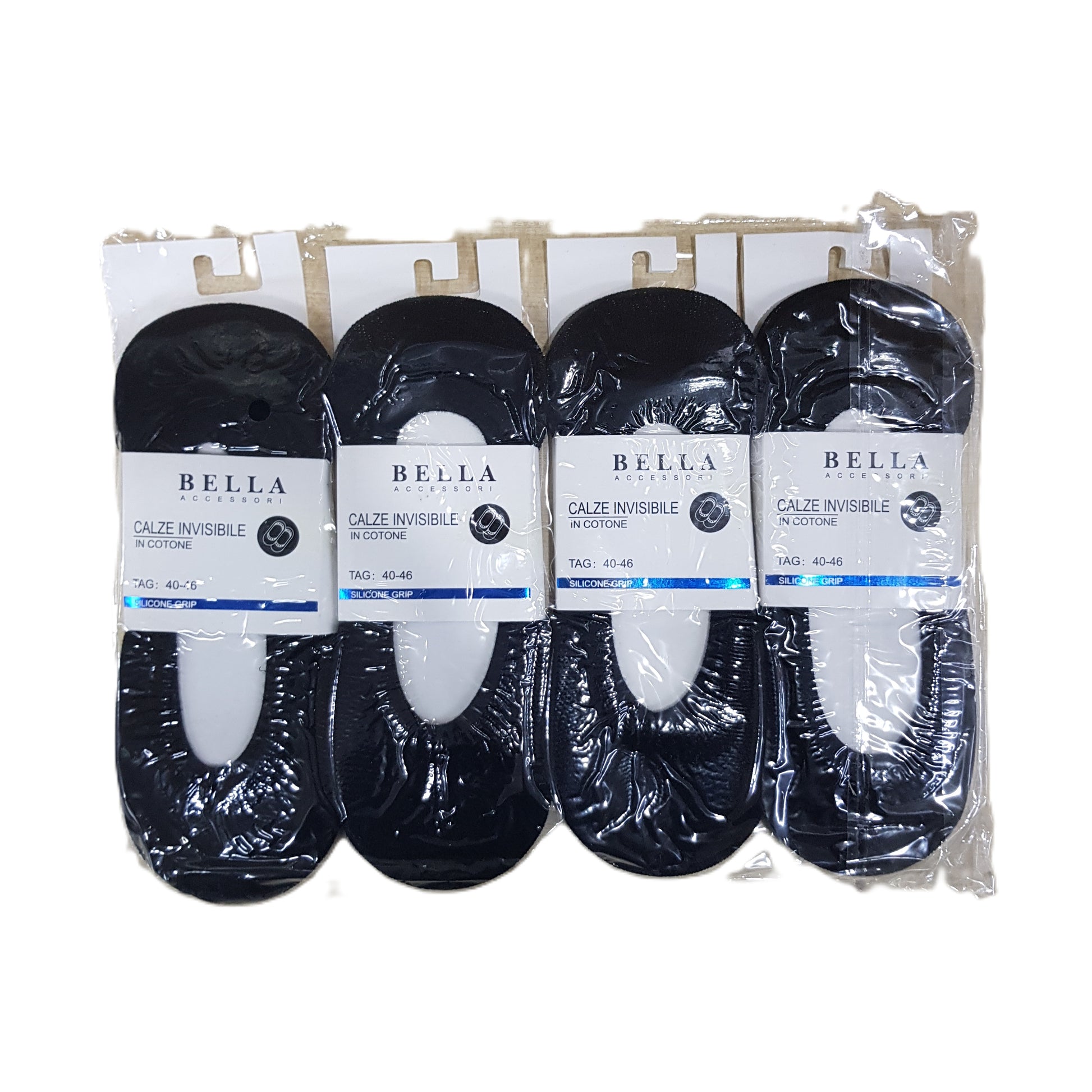 Lot de 12 paires de chaussettes socquettes invisible homme Taille 40-46 coton