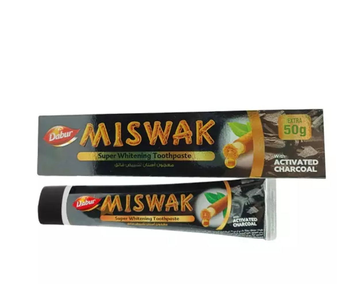 Miswak Dentifrice aux CHARBON ACTIF 170g (120g+50g gratuit)