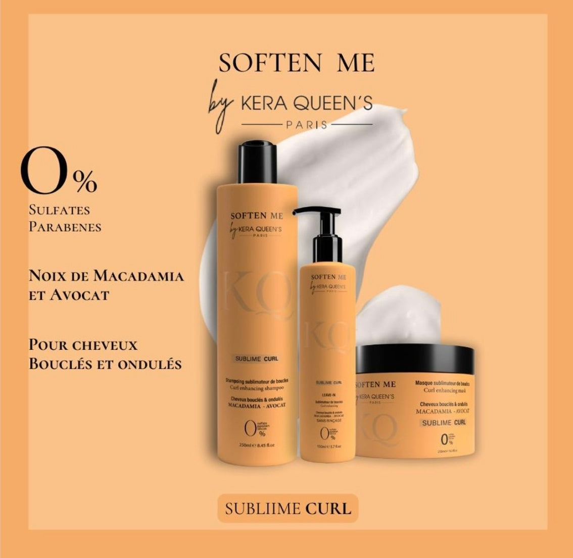 Kera Queen's - Gamme Soften me - Sublime curl