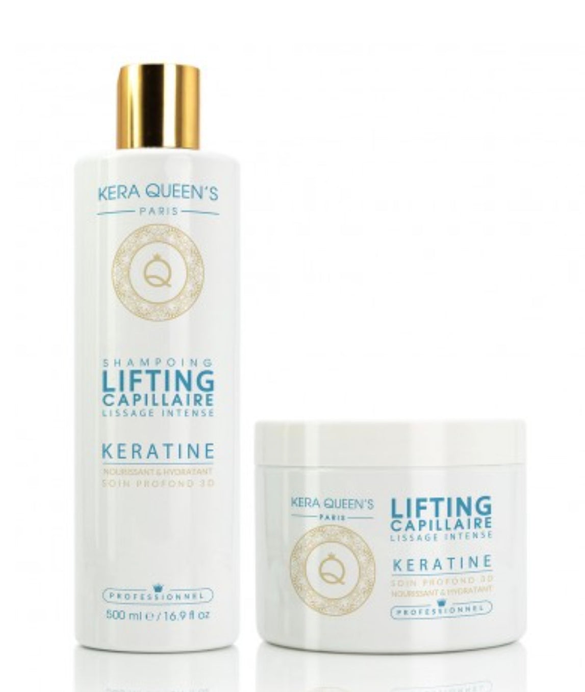 KERA QUEEN'S | Kératine Intense | Shampoing & Soin Lifting
